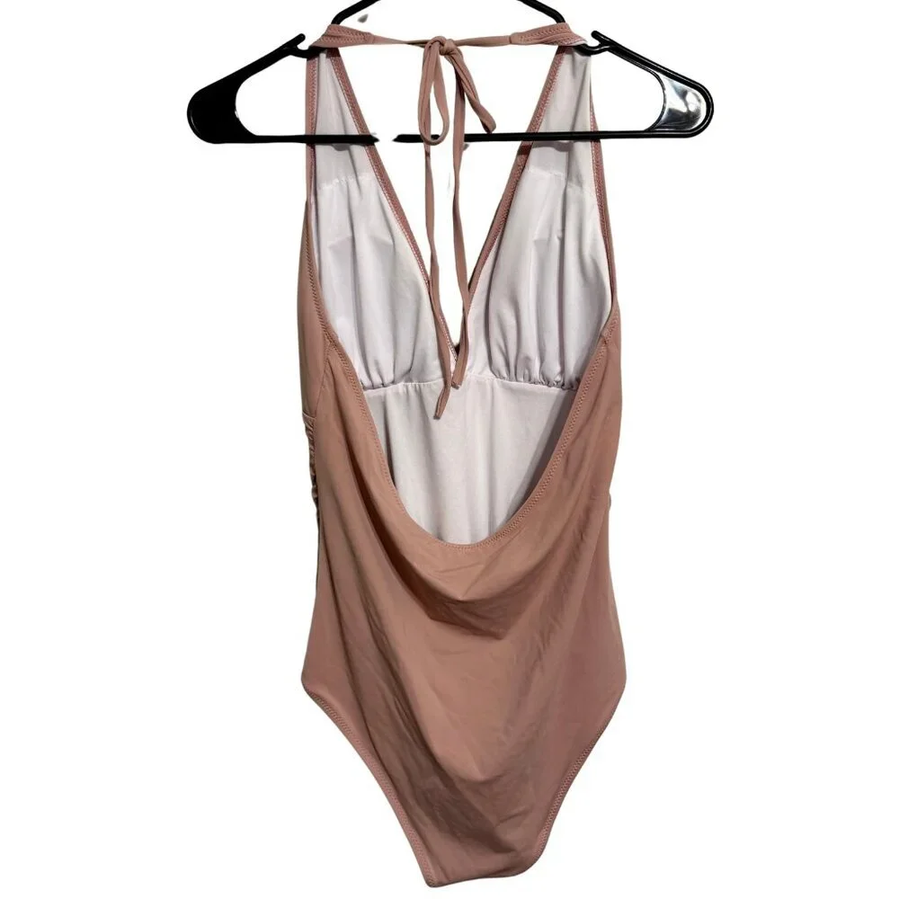 Cupshe Womens One Piece V-Neck Swimsuit w/Tummy Control - Size Large - Picture 6 of 9